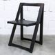 Chaise pliante Aldo Jacober pour Alberto Bazzani noire 1960 d'origine