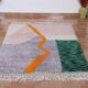 Handmade pure natural wool rug size