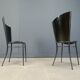 Post modern wooden dining chairs, 1980s - set of 10