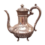 Silver metal teapot
