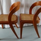 Pair of Baumann gondola chairs