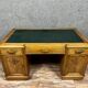 Double desk face art deco era in solid walnut around 1920