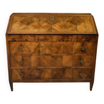 Bureau scriban époque Louis XVI en noyer