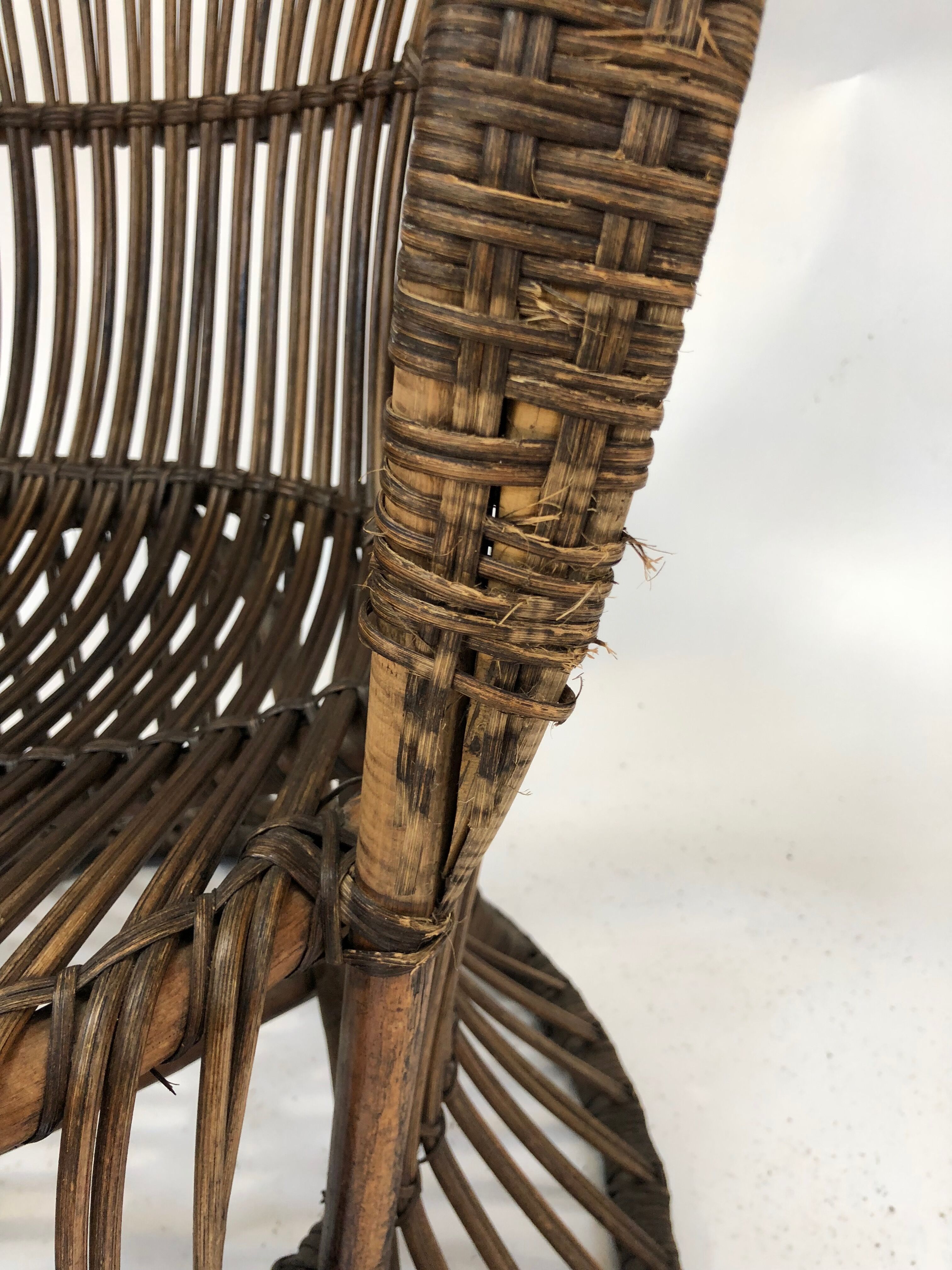Armchair in rattan