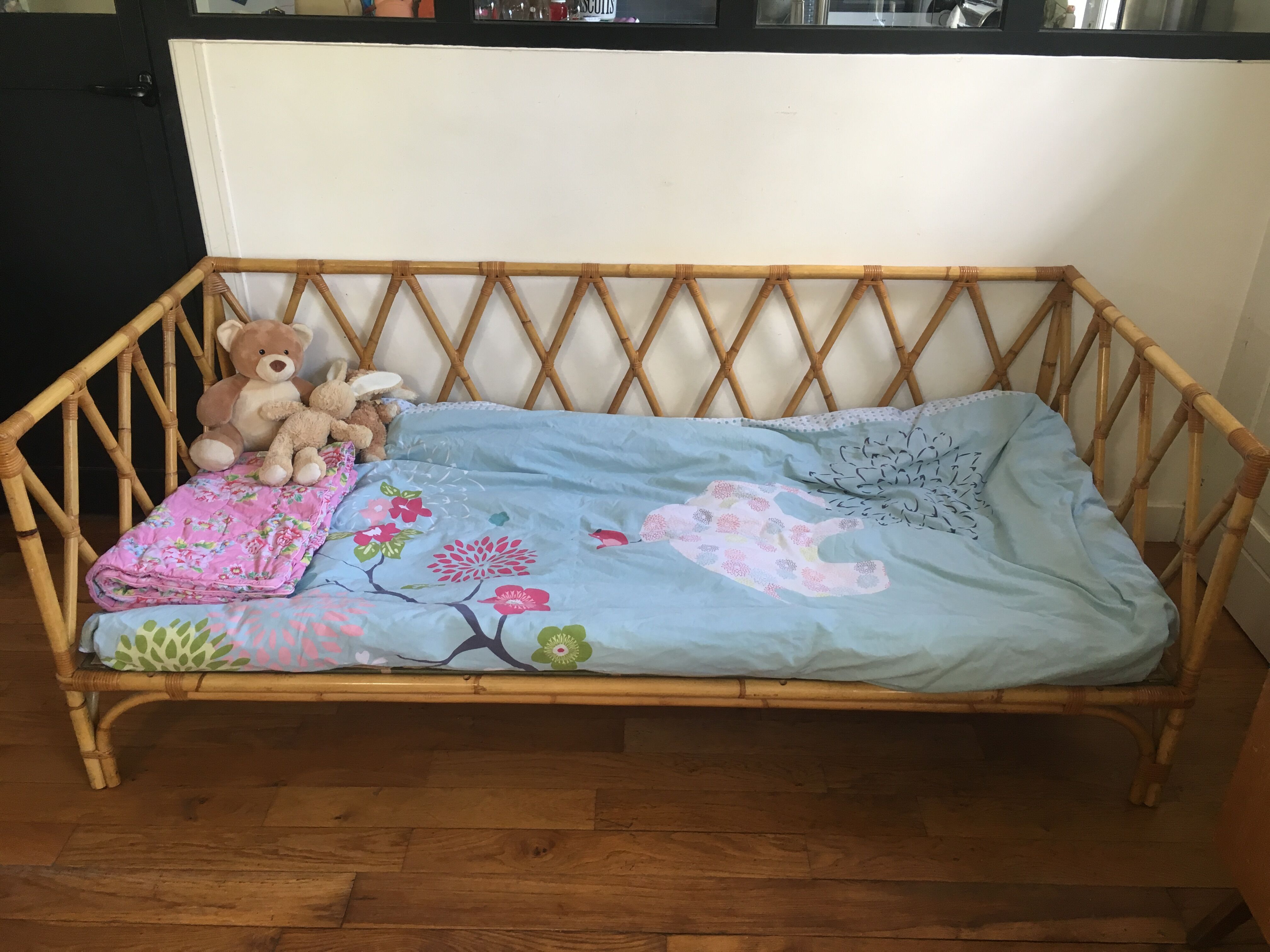 Teenage rattan bed