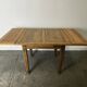 1930s solid oak extending draw-leaf dining table | Arts & Crafts style