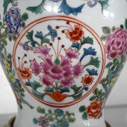 Porcelain lamp of china and brass – early twentieth century