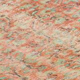 Tapis Oushak Ancien en Longueur – Couleurs Terre & Bleu, 104 x 260 cm