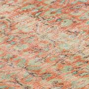 Tapis Oushak Ancien en Longueur – Couleurs Terre & Bleu, 104 x 260 cm