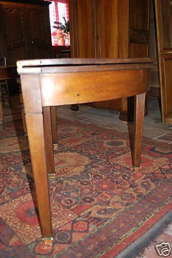 Table 1/2 lune en chêne / 130 cms de diamètre