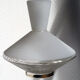 Suspension lamp Diabolo saucer in frosted glass.