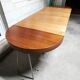 Rosewood extendable round table by Luigi Bartolini. vintage dining room 1960/70