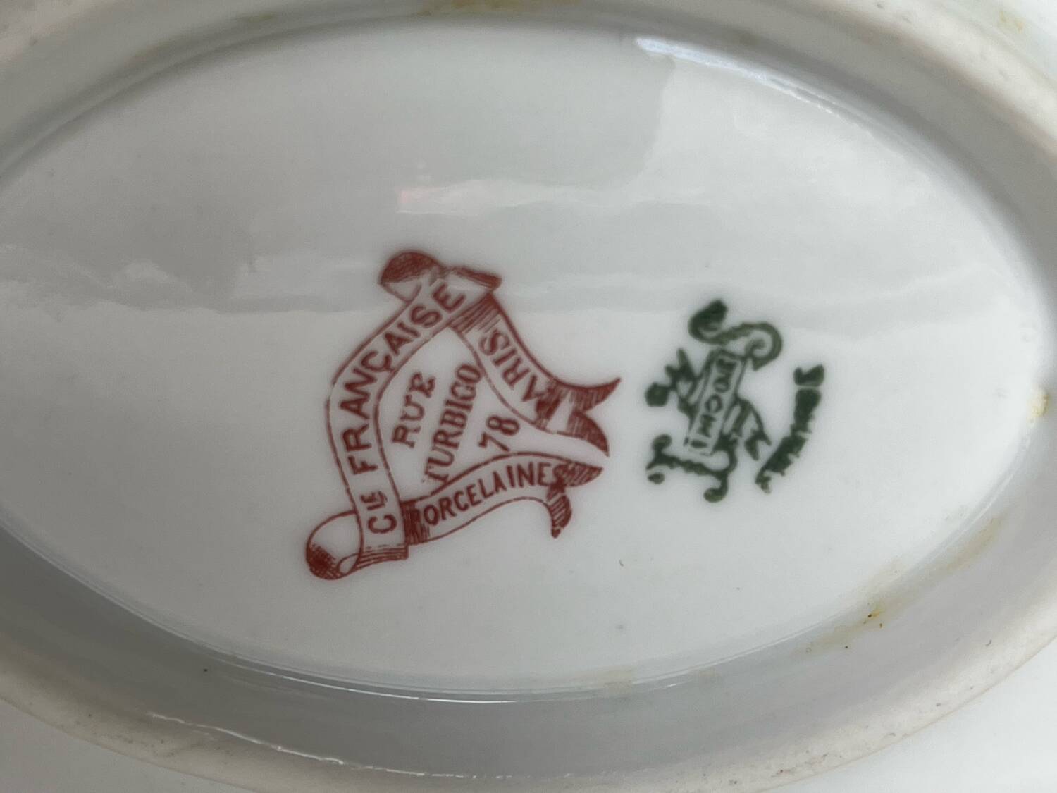 Antique Paris porcelain gravy boat