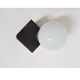 Vintage wall lamp in opaline glass and plastic 1970s
