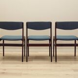 Set of three rosewood chairs, Danish design, 1970s, production: Denmark