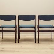 Set of three rosewood chairs, Danish design, 1970s, production: Denmark