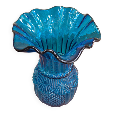 Vase bleu cobalt en verre