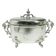 Eclectic sugar bowl, silver-plated brass, Poland, 19th century