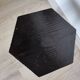 Vintage 1960s Brutalist tripod stool in solid wood