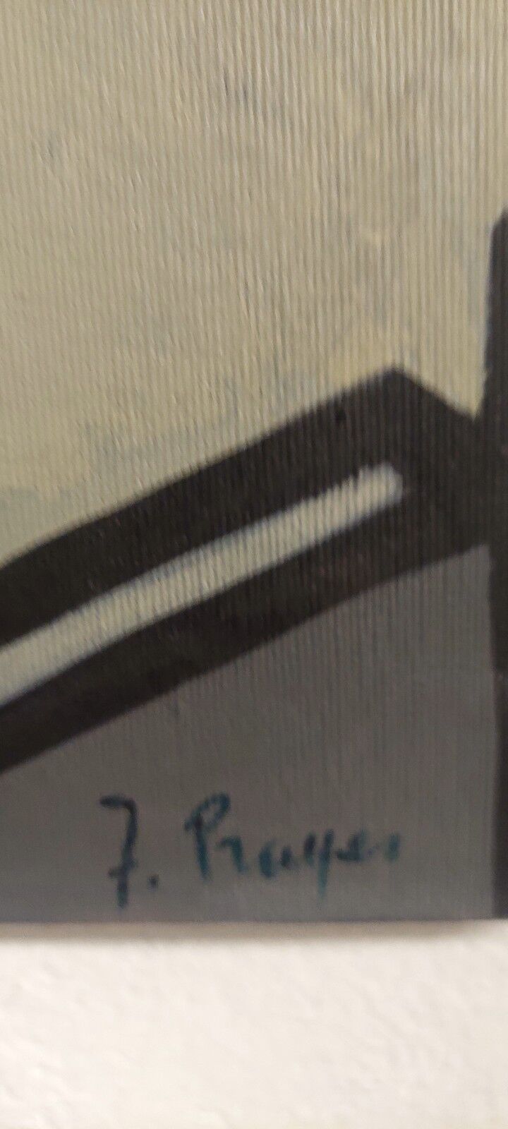 Oil painting on canvas "The Farm" Franco Prayer (1924) 60x50 cm