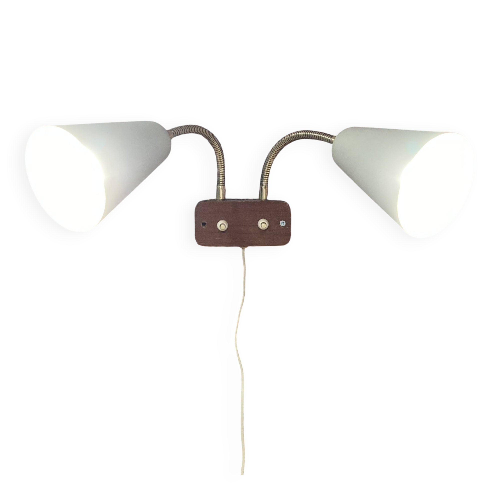Large double wall light, Scandinavian design, 1950s