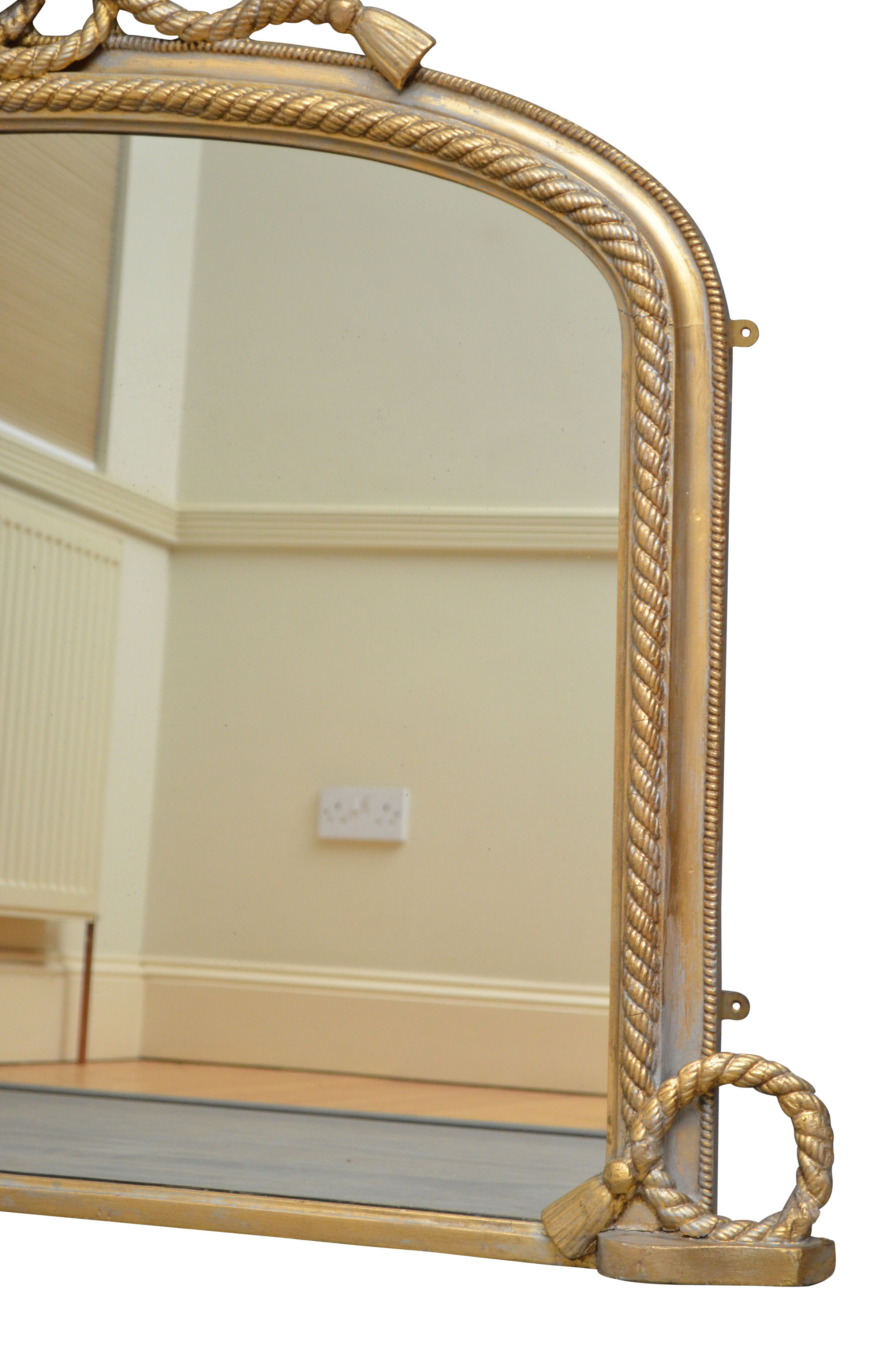 Victorian gilded wall mirror