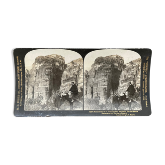 Old photography stereo, stereograph, luxury albumine 1903 Northern Greece