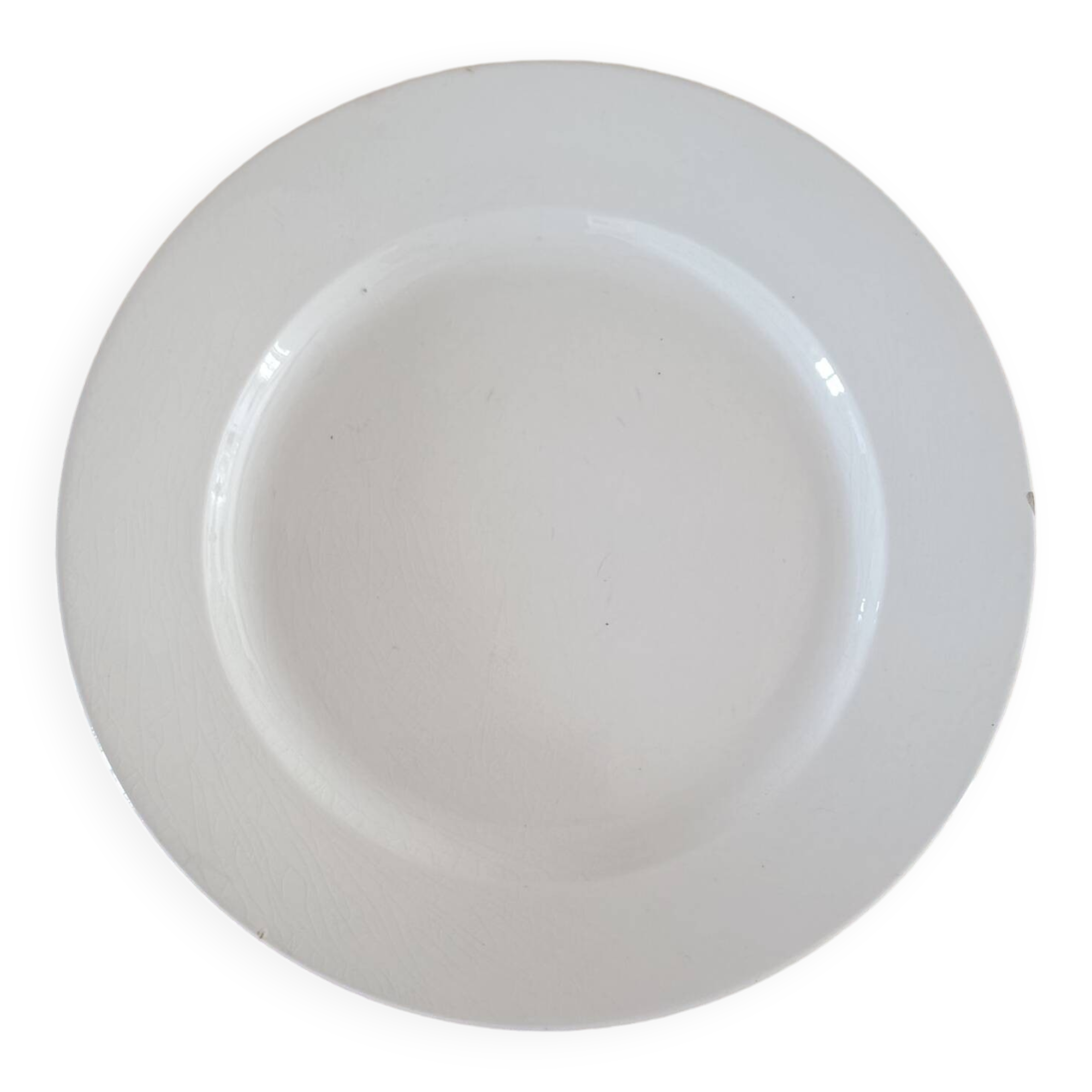 Round Gien dish, late 19th century