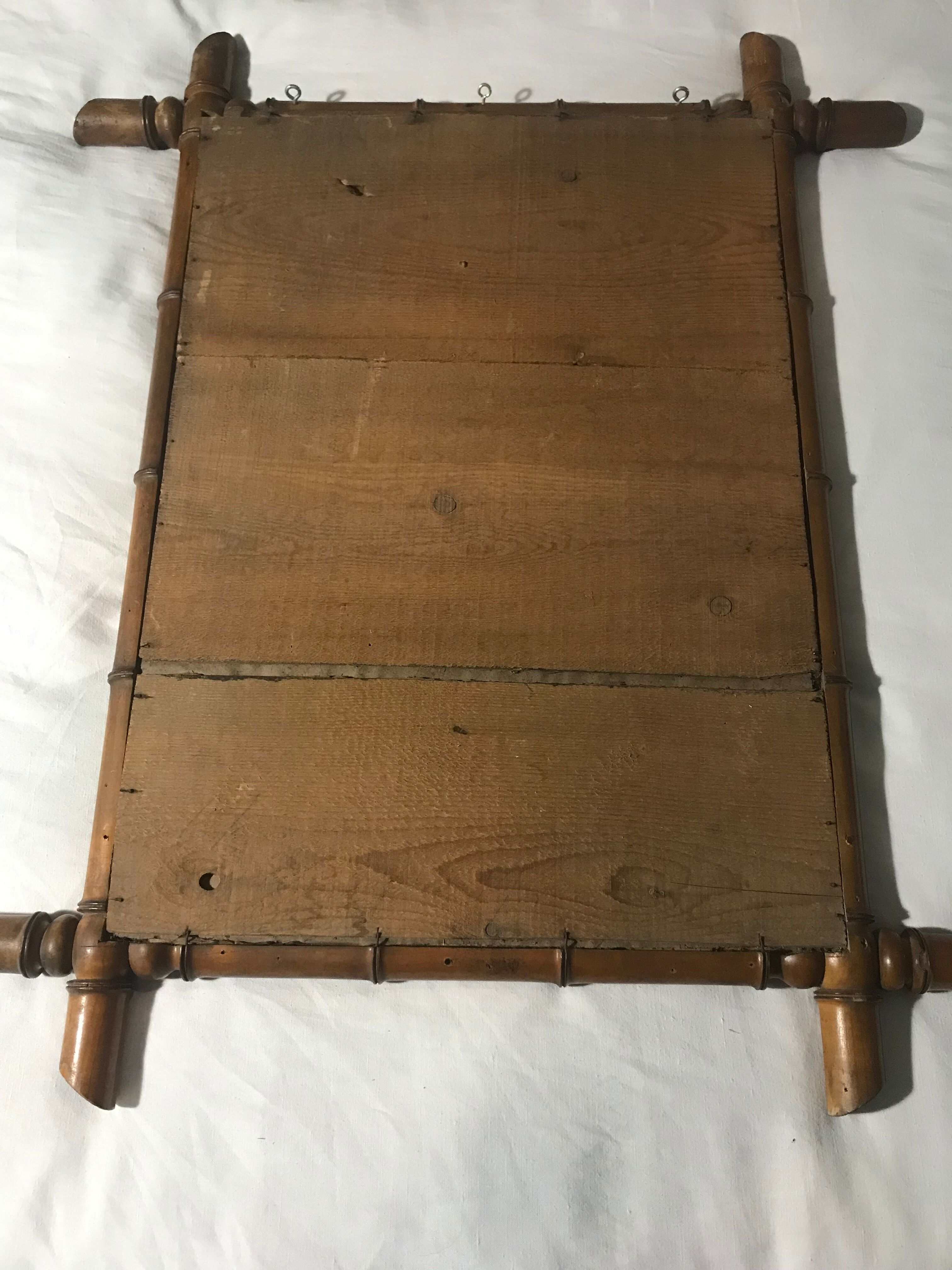 Parquet bamboo mirror