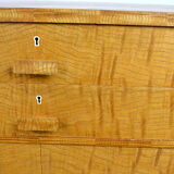 Vintage low furniture in blond wood 1940