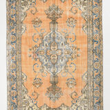 6x9 Antique Turkish Vintage Rug, 180x285Cm