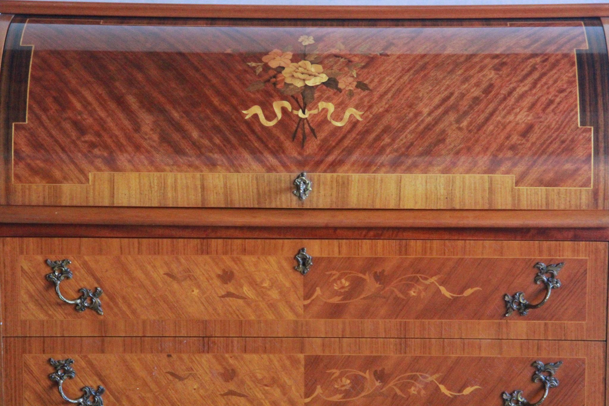 Secrétaire danois Edmund Jørgensen, milieu du 20e siècle, bureau cylindrique.