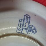 Shallow dish Creil and Montereau, Yedo, ideogram XIX century - 24.5 cm