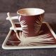 Lot de 4 tasses et soucoupes  Amadeus