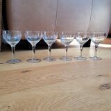 Set of 6 stemmed glasses