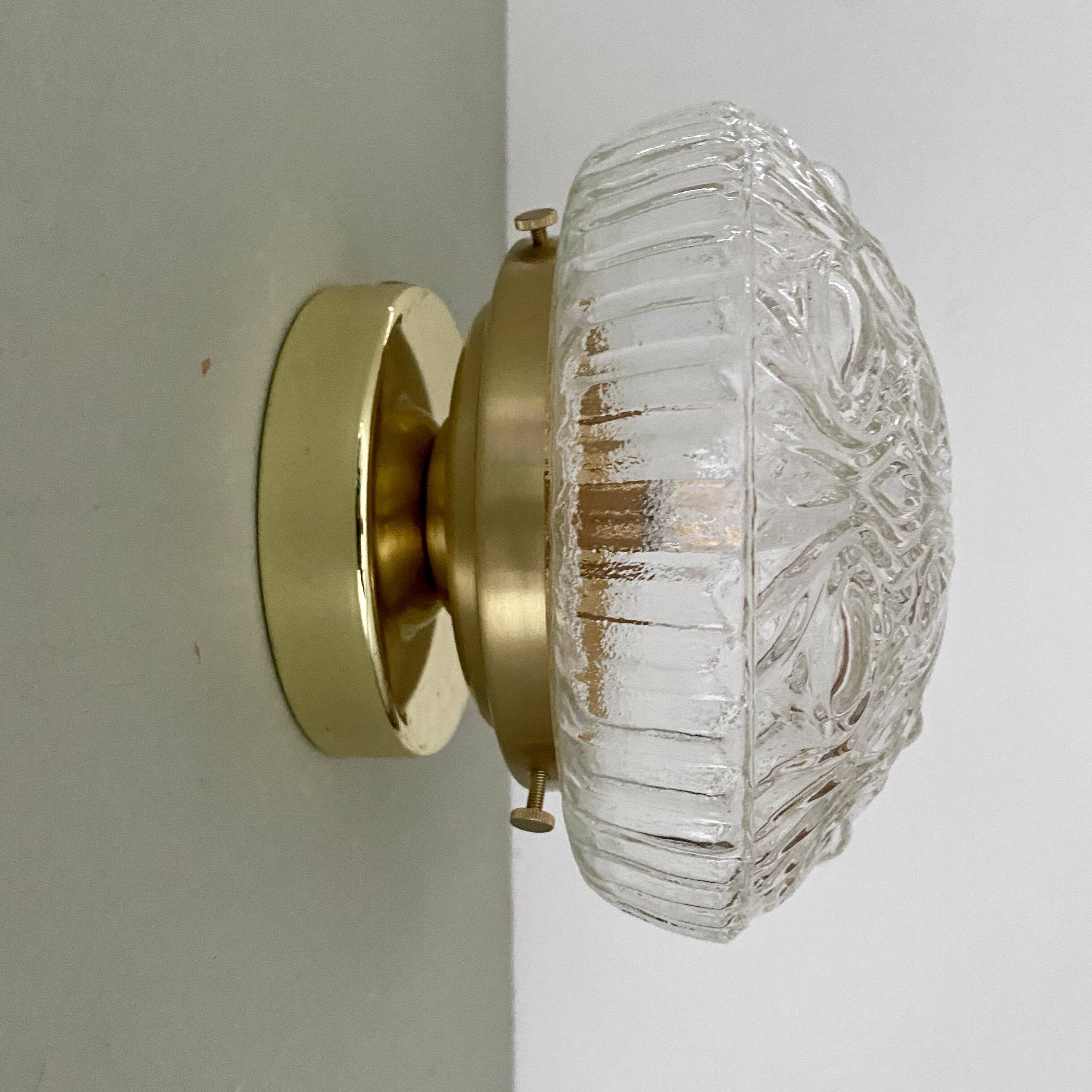 Vintage glass globe wall or ceiling light