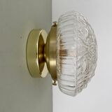 Vintage glass globe wall or ceiling light