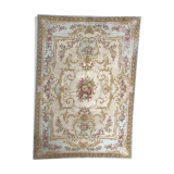Tapis ancien français style savonnerie mécanique 197X280 cm