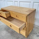 Commode pin Les Arcs 1960