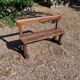 Old schoolboy bench