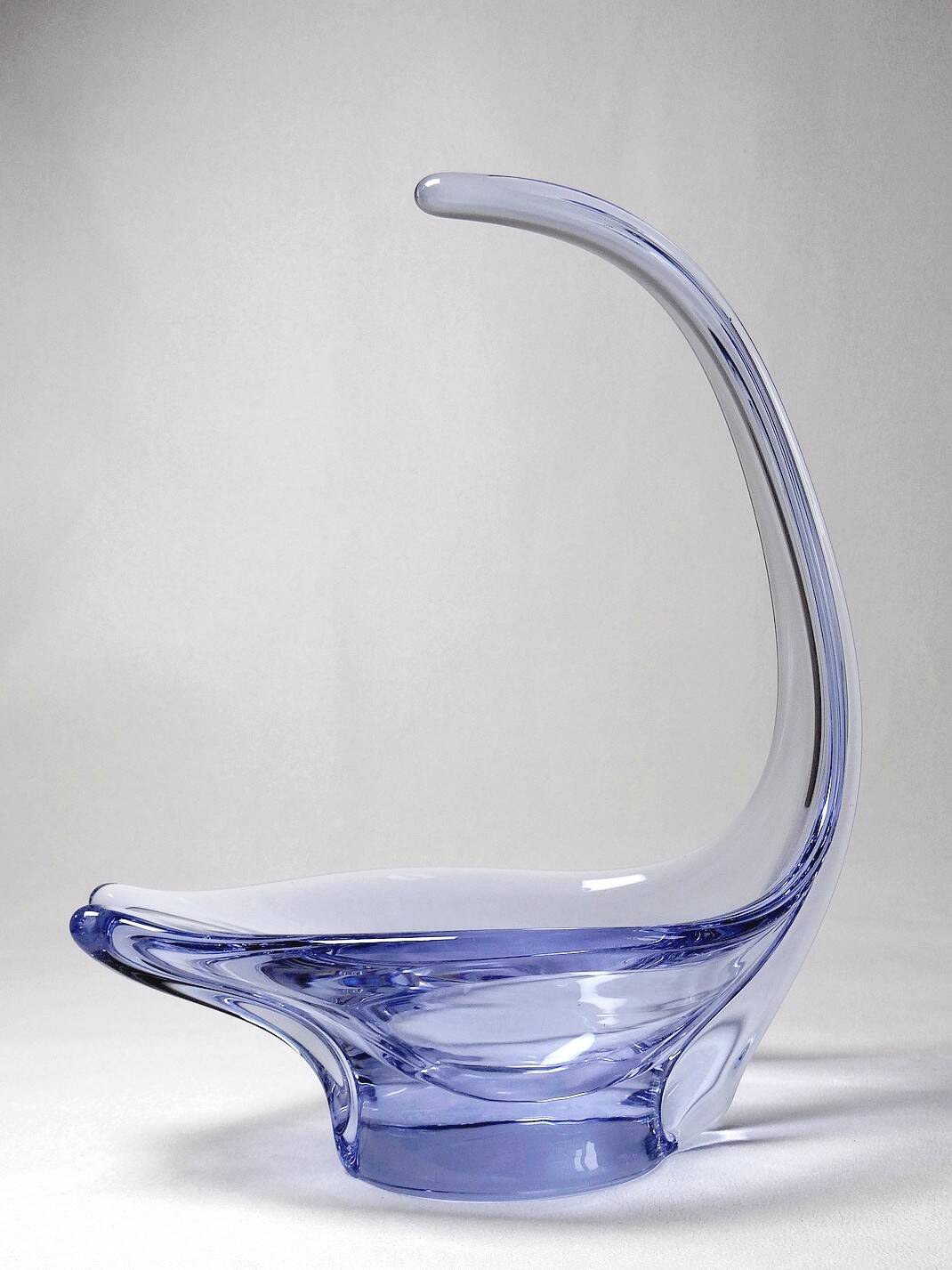 Purple crystal empty pocket cup free form 50s-60s