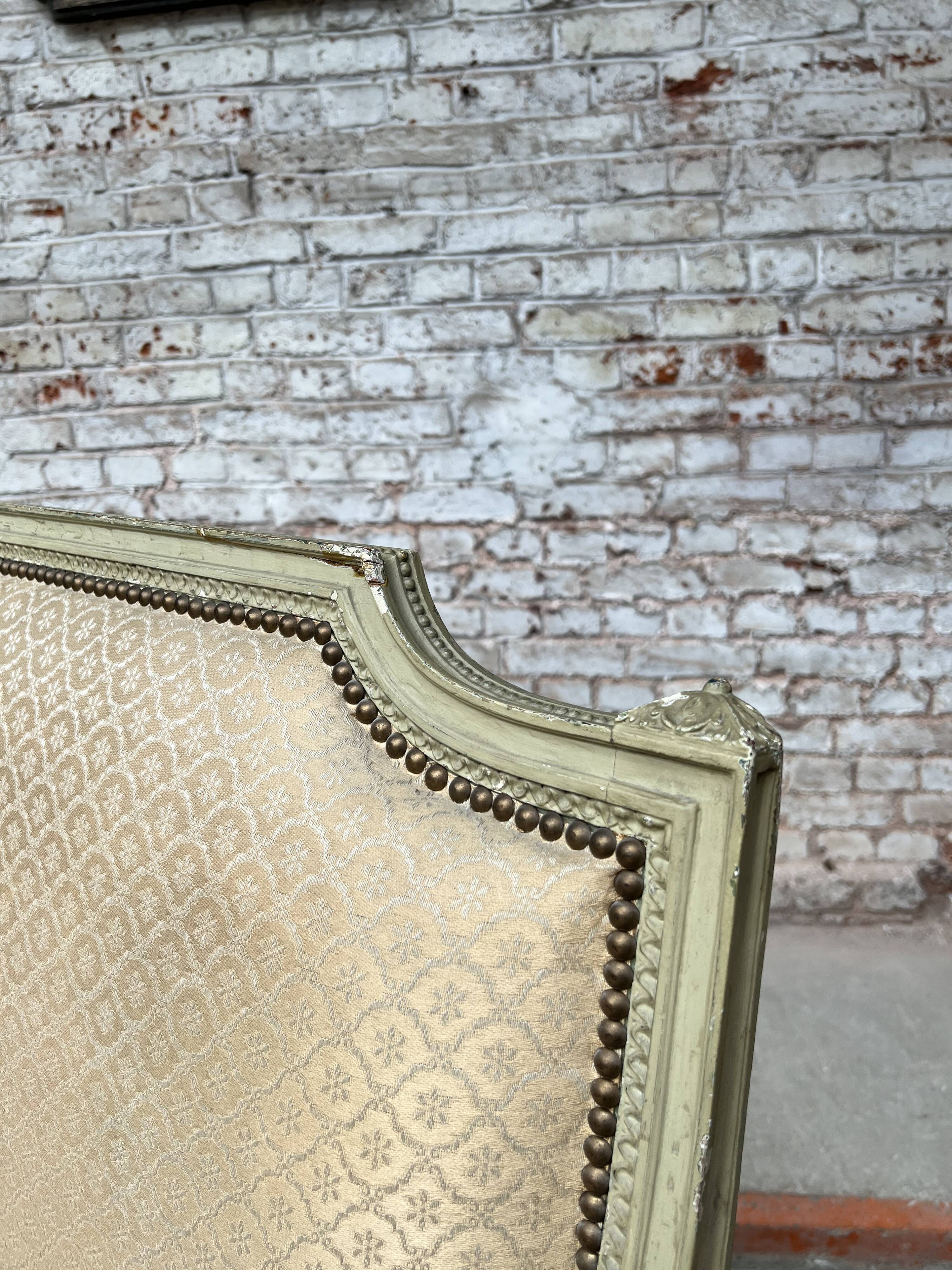 Painted Wooden Bench with Back to The Queen Style Louis XVI XIX Eme Century