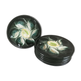 6 oyster plates Saint Clement 4589