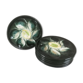 6 oyster plates Saint Clement 4589