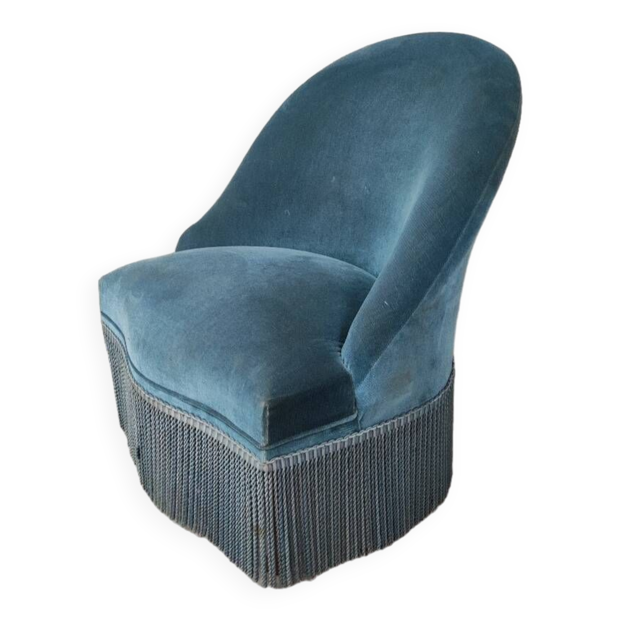 Blue toad armchair