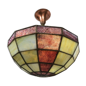 Lustre art déco pâte