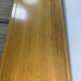 Vintage 1980s oak and chrome dining table + 6 chairs.