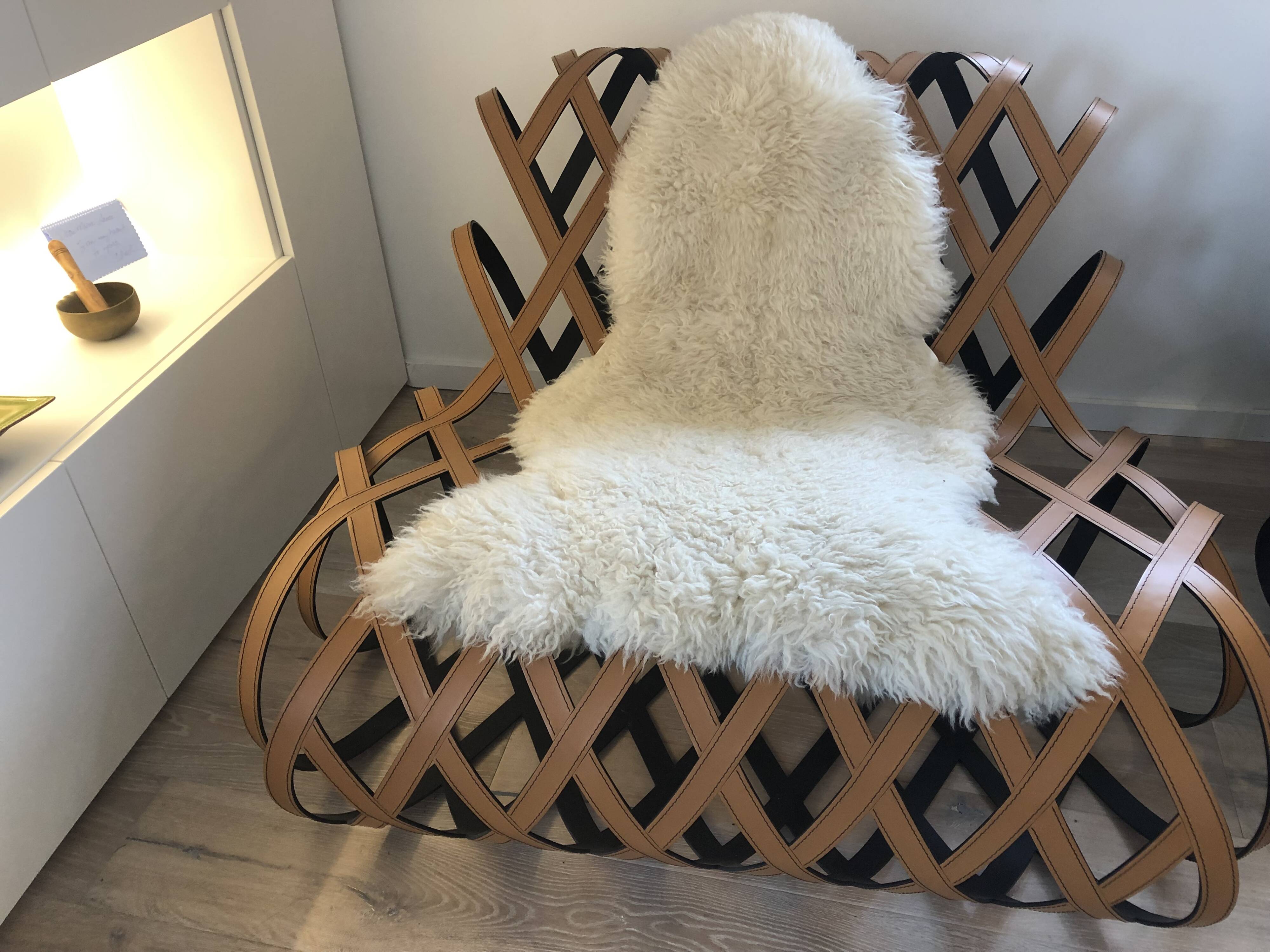 Designer armchair, a real piece of art