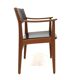 Scandinavian teak and skai office chair, Sweden, 1960