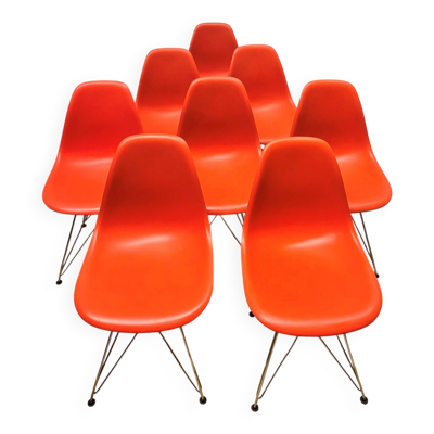 Suite de 8 chaises DSR, Charles & Ray Eames